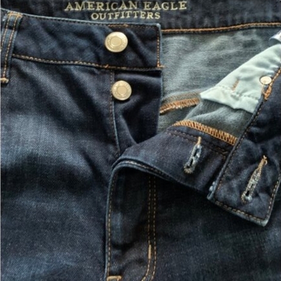 American Eagle Outfitters Dark Wash Cropped Jeans - Picture 7 of 8